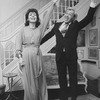 Songwriters Adolph Green and Betty Comden in a scene from the Broadway production of the musical "A Party With Comden And Green"