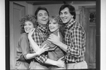 (L-R) Betty Thomas, Bob Gunton, Cathryn Damon, and Frank Langella in a scene from the Broadway production of the play "Passion".