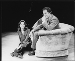 Laurence Luckinbill and Barbara Feldon in a scene from the Circle In The Square production of the play "Past Tense".