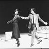 Laurence Luckinbill and Barbara Feldon in a scene from the Circle In The Square production of the play "Past Tense".