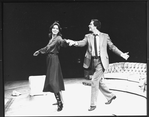 Laurence Luckinbill and Barbara Feldon in a scene from the Circle In The Square production of the play "Past Tense".