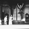 Sandy Duncan (R) flying in a scene from the Broadway revival of the musical "Peter Pan".