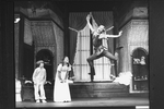 Sandy Duncan (R) flying in a scene from the Broadway revival of the musical "Peter Pan".