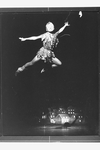 Cathy Rigby flying in a scene from the Broadway revival of the musical "Peter Pan".