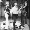 (L-R) Patrick Cassidy, Jim Belushi and Joanne Worley in a scene from the NY Shakespeare Festival production of the musical "The Pirates Of Penzance".