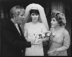 Maureen Stapleton (R) and Don Porter (L) in a scene from the Broadway production of the play "Plaza Suite"