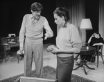 Edward Hermann and Kate Nelligan in a scene from the Broadway production of the play "Plenty".