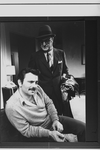 (R-L) Vincent Gardenia and Peter Falk in a scene from the Broadway production of the play "The Prisoner Of Second Avenue"