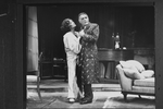 Formerly married actors Richard Burton and Elizabeth Taylor in a scene from the Broadway revival of the play "Private Lives".