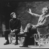 Richard Jordan (R) in a scene from the NY Shakespeare Festival production of the play "A Private View"