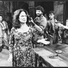 Colleen Dewhurst (2L) and son Campbell Scott (2R) in a scene from the Broadway production of the play "The Queen And The Rebels"
