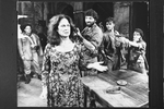 Colleen Dewhurst (2L) and son Campbell Scott (2R) in a scene from the Broadway production of the play "The Queen And The Rebels"