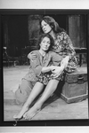 (L-R) Betty Miller and Colleen Dewhurst in a scene from the Broadway production of the play "The Queen And The Rebels"