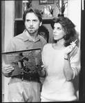 Christine Baranski and Jeremy Irons in a scene from the Broadway production of the play "The Real Thing"