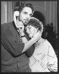 Jeremy Irons and Glenn Close in a scene from the Broadway production of the play "The Real Thing"