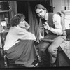 Jeremy Irons and Glenn Close in a scene from the Broadway production of the play "The Real Thing"