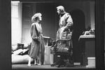 Jeremy Irons and Glenn Close in a scene from the Broadway production of the play "The Real Thing"