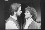 Jeremy Irons and Glenn Close in a scene from the Broadway production of the play "The Real Thing"