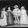 Nicol Williamson as King Henry VIII (C) in a scene from the Broadway production of the musical "Rex"