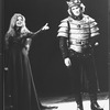 Blythe Danner and Kevin Kline in a scene from the NY Shakespeare Festival Central Park production of the play "Richard III".