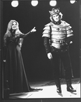 Blythe Danner and Kevin Kline in a scene from the NY Shakespeare Festival Central Park production of the play "Richard III".