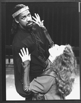 Denzel Washington and Nancy Palk in a scene from the NY Shakespeare Festival Central Park production of the play "Richard III".