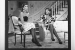 (R-L) Jessica Walter and Christine Baranski in a scene from the Broadway production of the play "Rumors".