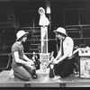 David Schechter (R) in a scene from the Broadway production of the musical "Runaways".