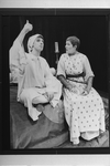 Lynn Redgrave and Joseph Bova in a scene from the Circle In The Square production of the play "Saint Joan".