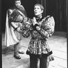 (L-R) Joseph Bova, Robert LuPone, Lynn Redgrave and Tom Aldredge in a scene from the Circle In The Square production of the play "Saint Joan".