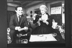 Ellen Burstyn and Charles Grodin in a scene from the Broadway production of the play "Same Time, Next Year".