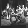 William Daniels as John Adams (R) in a scene from the Broadway production of the musical "1776"