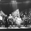 June Angela (6R), Francis Ruivivar (4L) and Peter Karrie (L) in a scene from the musical "Shogun" (Washington)