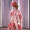 George Hearn in drag in a pink maribou costume in a scene from the Broadway musical "La Cage Aux Folles." (New York)