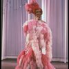 George Hearn in drag in a pink maribou costume in a scene from the Broadway musical "La Cage Aux Folles." (New York)