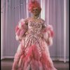 George Hearn in drag in a pink maribou costume in a scene from the Broadway musical "La Cage Aux Folles." (New York)