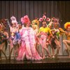 George Hearn (C) in drag in a pink maribou costume in a scene from the Broadway musical "La Cage Aux Folles." (New York)