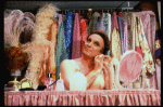 George Hearn getting into drag in a scene from the Broadway musical "La Cage Aux Folles." (New York)