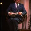 George Hearn in a blue men's suit in a scene from the Broadway musical "La Cage Aux Folles." (New York)