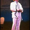 George Hearn in a white men's suit in a scene from the Broadway musical "La Cage Aux Folles." (New York)