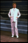George Hearn in a white men's suit in a scene from the Broadway musical "La Cage Aux Folles." (New York)