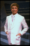 George Hearn in a white men's suit in a scene from the Broadway musical "La Cage Aux Folles." (New York)