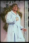George Hearn in a bathrobe in a scene from the Broadway musical "La Cage Aux Folles." (New York)