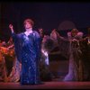 George Hearn (C) in a royal blue gown in a scene from the Broadway musical "La Cage Aux Folles." (New York)