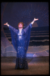 George Hearn in a royal blue gown in a scene from the Broadway musical "La Cage Aux Folles." (New York)