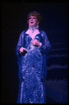 George Hearn in a royal blue gown in a scene from the Broadway musical "La Cage Aux Folles." (New York)