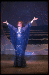 George Hearn in a royal blue gown in a scene from the Broadway musical "La Cage Aux Folles." (New York)