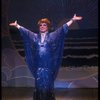 George Hearn in a royal blue gown in a scene from the Broadway musical "La Cage Aux Folles." (New York)