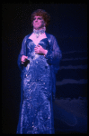 George Hearn in a royal blue gown in a scene from the Broadway musical "La Cage Aux Folles." (New York)