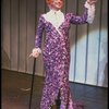 George Hearn in a purple gown in a scene from the Broadway musical "La Cage Aux Folles." (New York)
